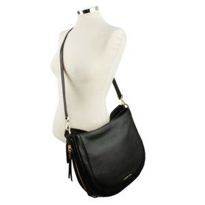 MICHAEL KORS Julia Medium Black Leather Bag Brand New 30s6gjql2l